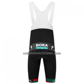 Pantaloncino con bretelle 2023 BORA-Hansgrohe Verde Nero